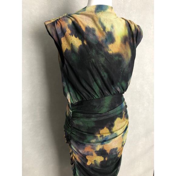 Bar III Mock Neck Dress Women's Petite Large in Dani Dye NEW - Picture 2 of 8